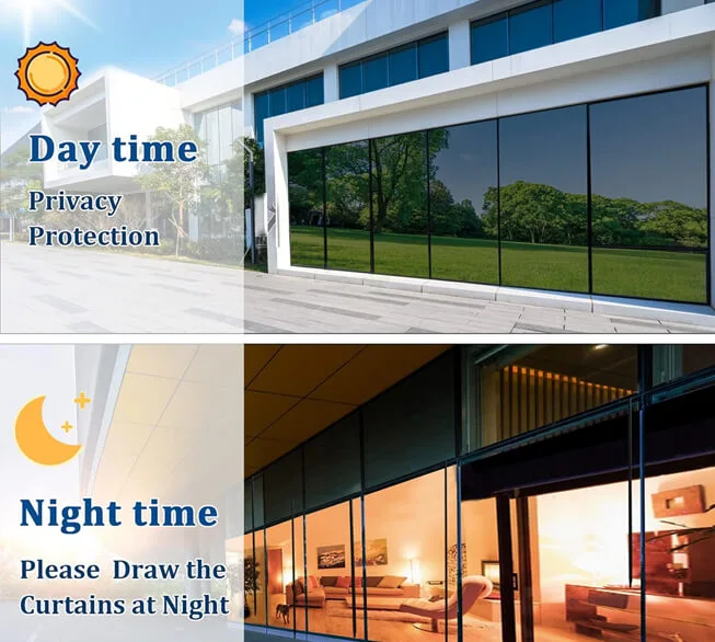 Pellicola per vetri a specchio unidirezionale