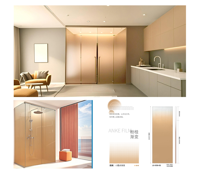 Pellicola per vetri sfumata (pellicola GRIN)