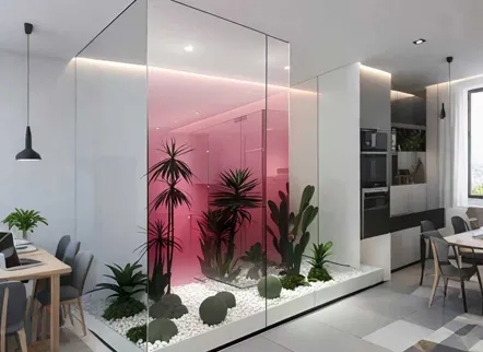 Pellicola sfumata centrale rossa